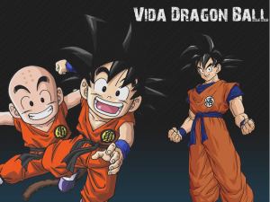 Goku y Krillin Promocionando Dragon Ball Anime Manga Wallpaper